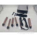 Hair Curling Wand Ensemble de bigoudis 5P